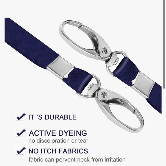 Bulk 50 Pack Lanyards for Id Badges - Picture 2 of 5